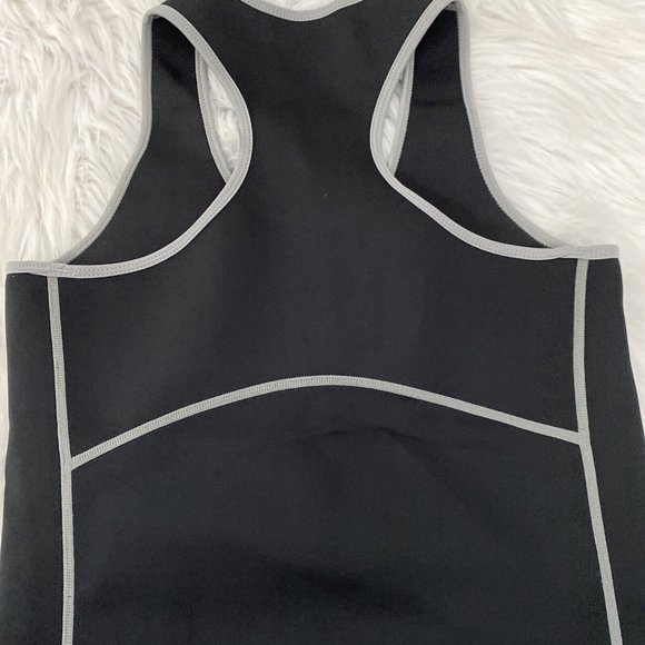SaunaFX womens XL Slimming Sweat vest workout shaper zip front - Picture 8 of 9